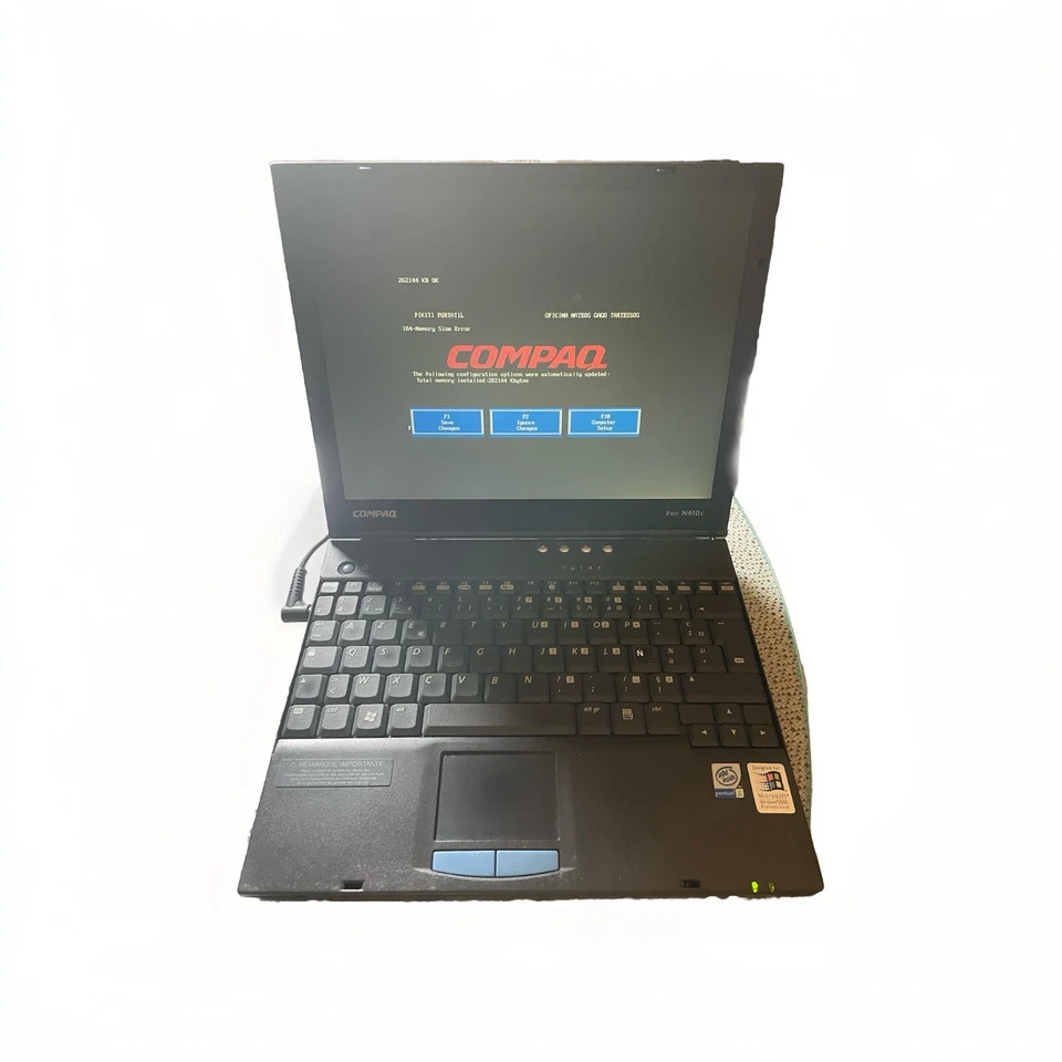 Laptop Compaq Evo N410c Pentium III 1200Mhz 256mb 30gb + Base Expansion 2003 - Bild 1 von 4