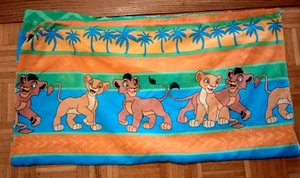 Vintage 1990s Disney Lion King Full Size Flat Sheet USA - Picture 1 of 2