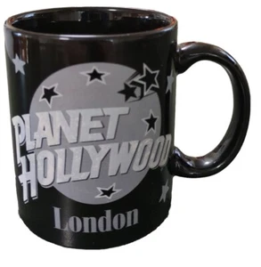 Planet Hollywood London Black Coffee Mug 1991 Made In The USA - Picture 1 of 4
