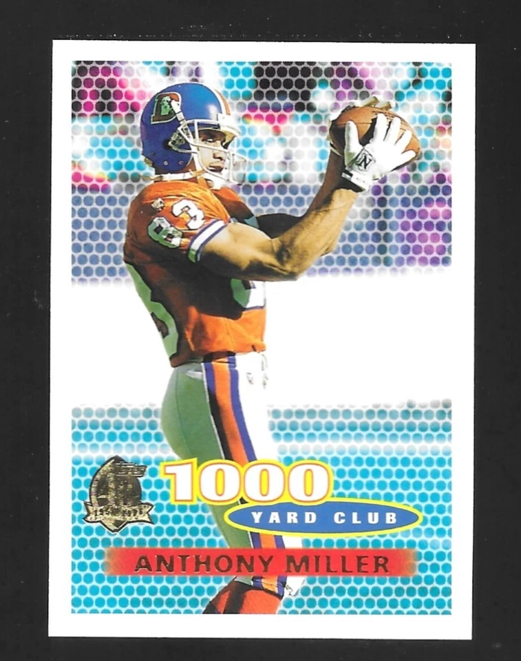 1996 TOPPS ANTHONY MILLER 1000 YARD CLUB #256 DENVER BRONCOS - Image 1 of 1