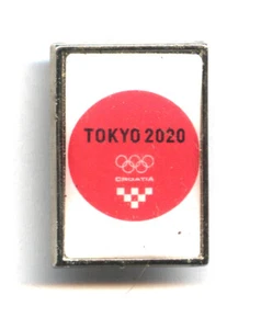 Tokyo 2020 / 2021 Olympia Pin NOC Team Kroatien - datiert RAR - Bild 1 von 2