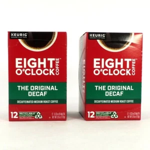 Eight O'Clock The Original Decaf Coffee, Keurig K-Cup Pod, Medium Roast 12ct (2) - Picture 1 of 9