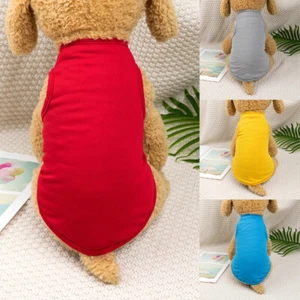 Pet Dog Clothes T Shirt Small Cat Girl Boy Puppy Vest Apparel XS S M L XL XXL‹ - Picture 1 of 19