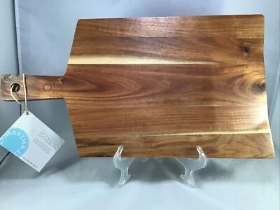 NEW Martha Stewart Acacia Wood Cutting Board Chop & Slide 14" x 9-1/2" - Image 1 of 4
