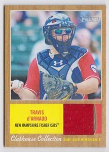 2011 Topps Heritage Minors Clubhouse Collection Relics #CCR-TD Travis D'Arnaud