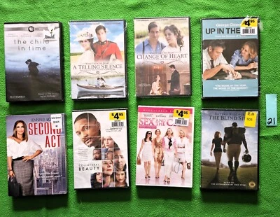 NEW DVD Lot #21 Has 8 Brand New Sealed Movies~ Chick Flicks~Good Movies - Image 1 of 4