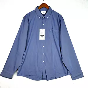 Camisa tejida Ministry of Supply Gemini XXL azul a cuadros abotonada 4 vías elástica - Imagen 1 de 13