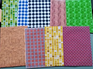 Dolls House Flooring/Wallpaper Self-Adhesive Seconds 9 Sheets SALE Job Lot 4 - Picture 1 of 5