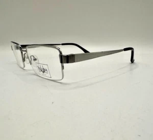 BULOVA Twist Titanium Valley City Half Rim Eyeglasses Frames Silver 54-18-140 - Picture 1 of 11