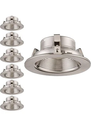 4-дюймовая утопленная световая отделка матовый никель - Изображение 1 из 4