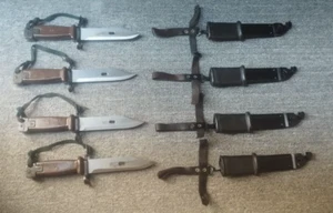 *** EGIPCIO *** CUCHILLO DE COMBATE 6x4 cuchillo militar vaina rana mango marrón - Imagen 1 de 10