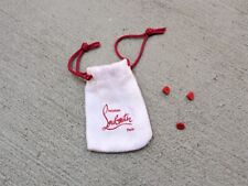 Mini sac à poussière rouge Christian Louboutin remplacement chaussures pointes goujons rouge 3x