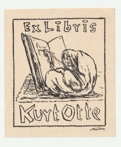 ALFRED KUBIN: Exlibris für Kurt Otte - Bild 1 von 1
