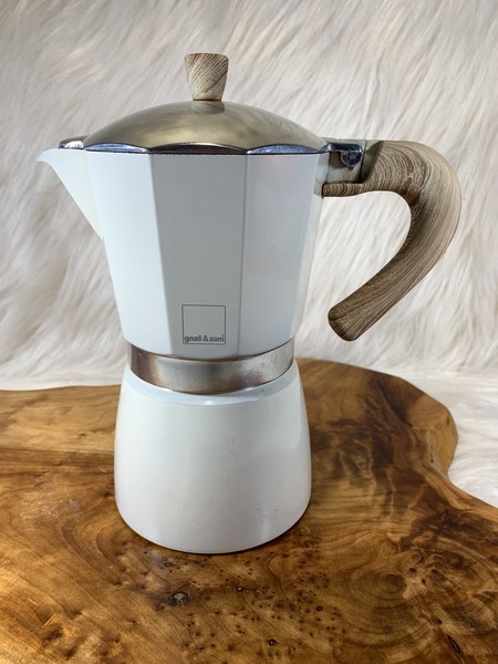 Blue Moka Pot Stovetop Espresso Maker Italian Coffee Gnali & Zani Photo Related
