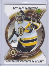 Andrew Raycroft 2005 Upper Deck McDonald's NHL Next Generation Card NG1 Grade MT