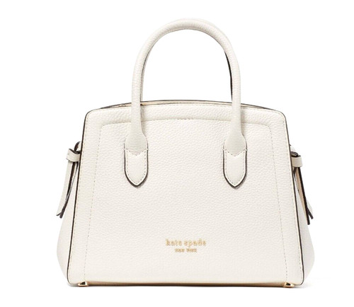 Nuova Borsa a tracolla Kate Spade Knott in pelle di ciottoli crema con sacchetto antipolvere