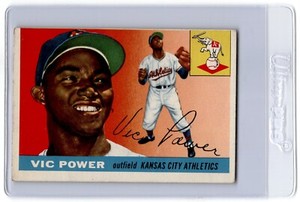 1955 Topps Vic Power Kansas City Athletics #30