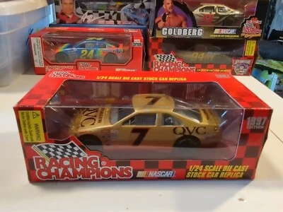Geoff Bodine Die Cast 1997 Racing Champions #7 QVC Gold Rush escala 1/24 NASCAR Foto 1 de 4