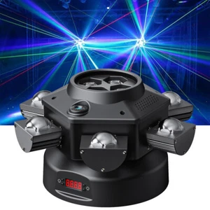 6 Arms Stage Light LED Moving Head Beam Light Bee Eye Laser DJ Disco Dance Party - Picture 1 of 11