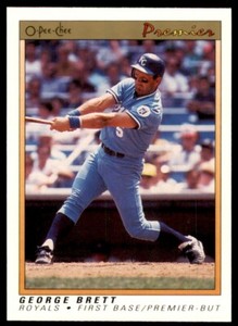 1991 O-Pee-Chee Premier George Brett Kansas City Royals #14