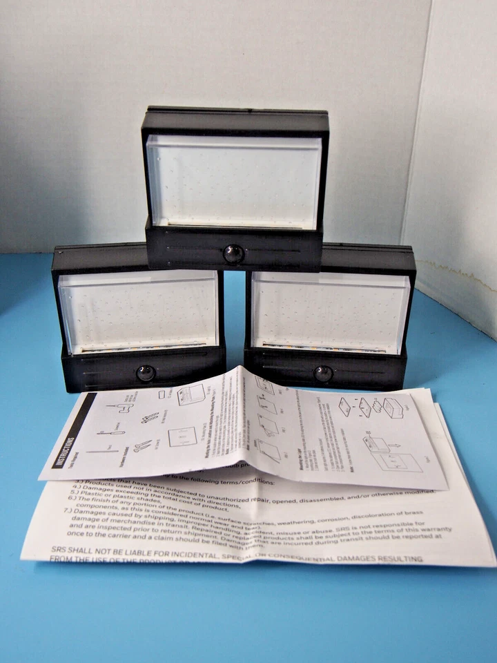 Honeywell, 3 Pk Batería LED Sensor de Movimiento Interior/Exterior Luces de Seguridad de Pared  Foto 1 de 4