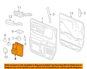 GM OEM 08-15 Express 1500 Front Door Interior Trim-Trim Plate 25912685 - Picture 1 of 2