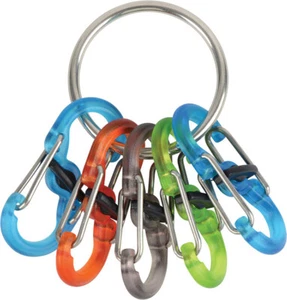 Nuovo Nite Ize portachiavi armadietto inox N04002 cinque policarbonato S-biner microloc - Foto 1 di 2