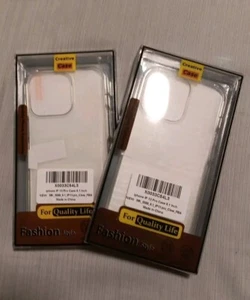 2 Quality Life iPhone IP 13 Clear Case 6,1 Zoll mit 4 Displayschutzfolien 2 Hüllen - Bild 1 von 2