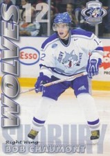 2001-02 Sudbury Wolves Team Issue # BOB CHAUMONT