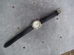 VINTAGE SWEDA JAPAN UHRWERK DAMEN UHR LEDERBAND H&R BLOCK LOGO - Bild 1 von 4