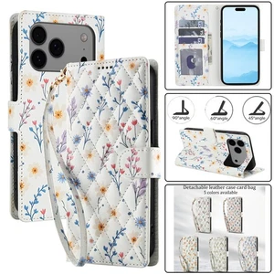 For Samsung A36 A35 A34 A33 A32 5G Flower Pattern Card Wallet Phone Case Cover - Imagen 1 de 61