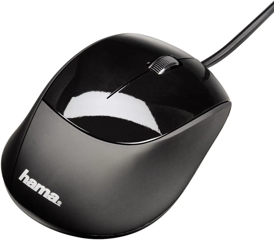 Hama 800dpi Optical High Quality Wired USB Mouse - Black M360 - Image 1 of 1
