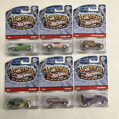 HOT WHEELS Larry’s Garage Holiday Set 56 Chevy GTO 32 Ford Bone 69 Camaro  Dairy - Image 1 of 4