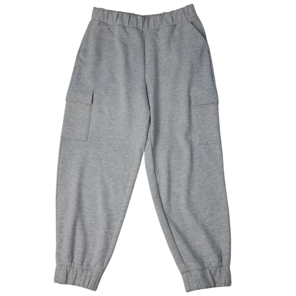 Express Women's Cargo Jogger Size L Light Grey
