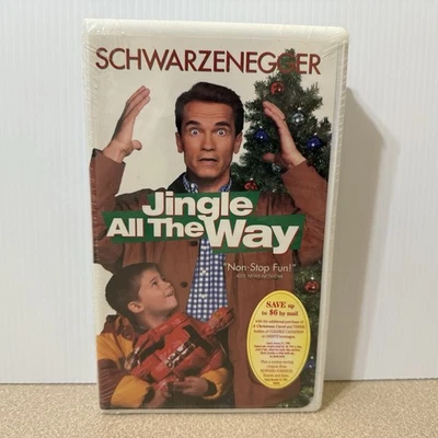 Jingle All the Way VHS - SEALED w/ Hype Sticker + Watermark - Schwarzenegger - Image 1 of 2
