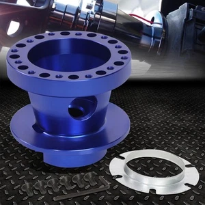 FOR DODGE CHEVY GMC BLUE ALUMINUM 12 HOLE STEERING WHEEL HUB ADAPTER BOSS KIT - Foto 1 di 6