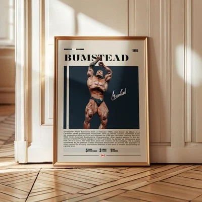 Póster Chris Bumstead, arte de pared campeón de culturismo, decoración de pared de fitness Foto 1 de 4