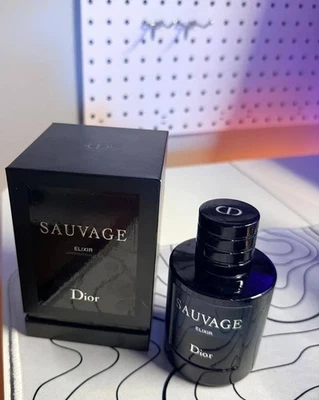 迪奥 Savauge Elixir EDP 100 毫升 3.3 盎司(测试仪)从未打开带收据 — 第 1/3 张图片