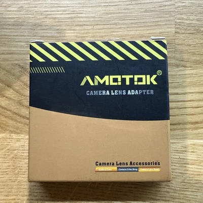BNIB Amotok Camera Lens Adapter Step Down Ring 67mm To 52mm Black Aluminium - Image 1 of 3