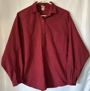 Vintage Red Lee Cooper Mens Size S(PTP 22”) Button Up Shirt/jacket Back Button - Picture 1 of 11