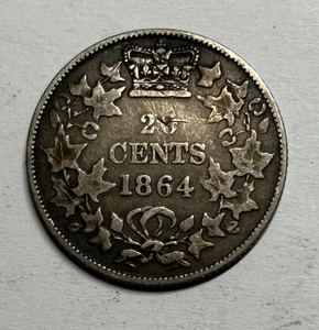 20 centavos de plata Nuevo Brunswick 1864 - Imagen 1 de 2