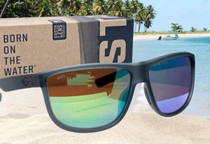Gafas de sol COSTA DEL MAR cristal humo/verde espejo RINCONDO polarizadas 580G ¡NUEVAS! - Imagen 1 de 11