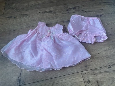 Vestido y Bloomers BRYAN Infantil Bebé Niña Talla 0-3 Rosa Foto 1 de 4