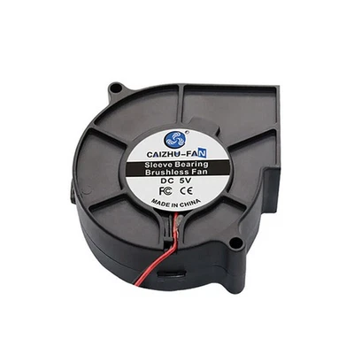 2X 75mm Lüfter Bürstenlos 75x75x30mm Turbo Gebläse 5V 12V 24V DC Kühlung - Bild 1 von 4