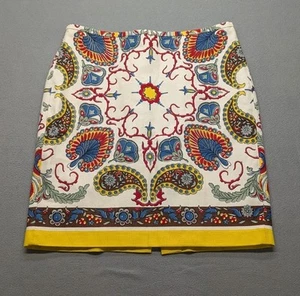 Tommy Hilfiger Damen Paisley Print adretter Bleistift gefütterter Rock Damengröße 12 - Bild 1 von 8