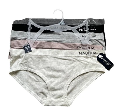 NWT Five Pair Women’s XL Nautica Super Soft Hipster Panties - Image 1 of 2