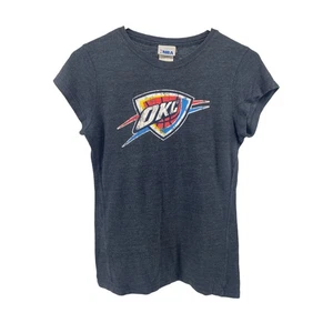NBA Oklahoma City Thunder Gray Graphic Short Sleeve T-Shirt Women's Size Medium - Picture 1 of 3