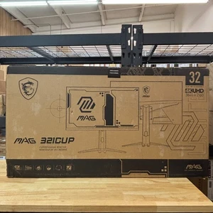 MSI 32" Curved UHD Gaming Monitor with HDR400 MAG321CUP - Black - NEW SEALED - Picture 1 of 2