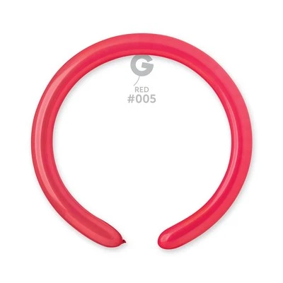Gemar 005 Standard Red 260G Modellierballons Rot 100 Stück Twister Luftballon - Bild 1 von 2