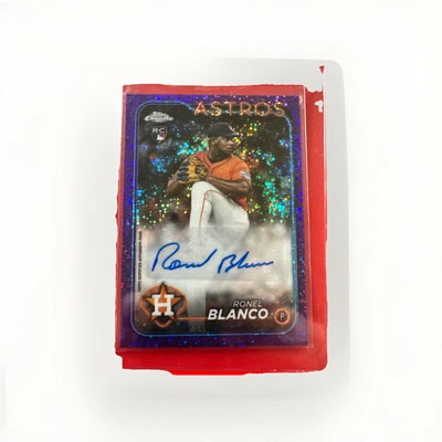 2024 Topps Chrome Update Purple Speckle Refractor Auto Ronel Blanco # 268/299🔥 - Image 1 of 2